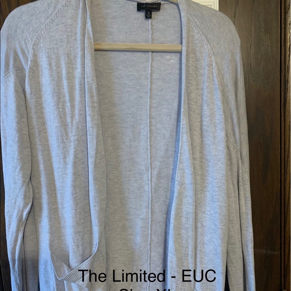 The Limited Open front gray cardigan size XL